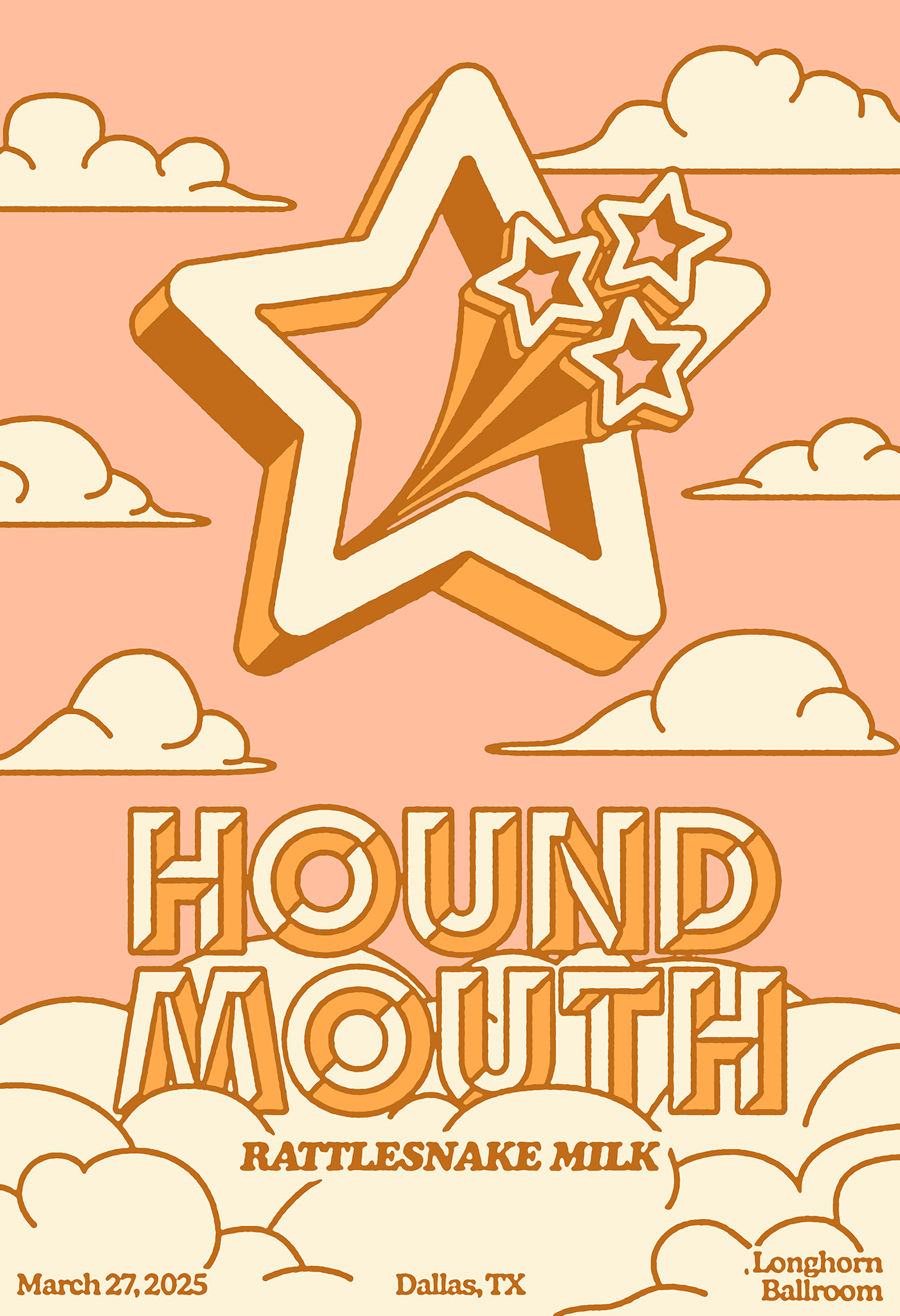 Longhorn Ballroom SIGNED Road Poster