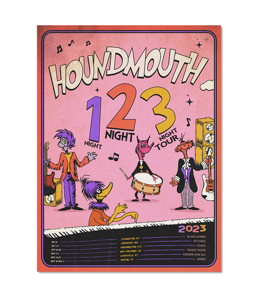 One Night Two Night Three Night Tour Poster